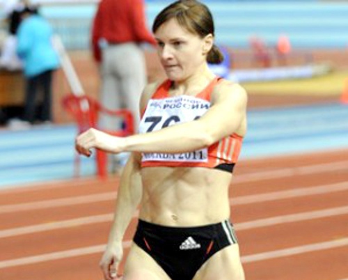 Olesya Zabara at the Indoor European Athletics Championships held on March 4-6 in Paris. Photo from RusAthletics.ru Olesya Zabara at the Indoor European Athletics Championships held on March 4-6 in Paris. Photo from RusAthletics.ru