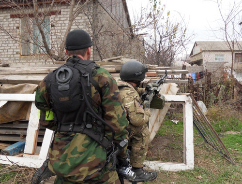 Special operation in a residential area of Makhachkala, 2010. Photo by press service of the Ministry of Internal Affairs of Dagestan Special operation in a residential area of Makhachkala, 2010. Photo by press service of the Ministry of Internal Affairs of Dagestan