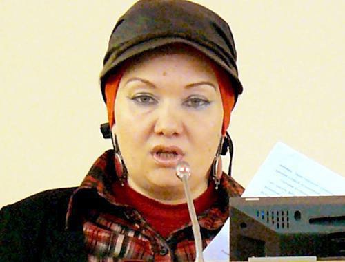 Yael Yoffe, Chairman of the Board of the Jewish Community Centre of Volgograd at the Fifth International Scientific Conference &quot;Lessons of the Holocaust and Contemporary Russia: Commemoration Problems&quot;, St Petersburg, October 5, 2011. Courtesy of Yael Yoffe