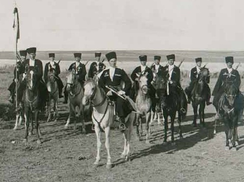 Circassian cavalrymen of french special troops of Levantian army in Syria, 1940-ies. Photo: Aheku.org Circassian cavalrymen of french special troops of Levantian army in Syria, 1940-ies. Photo: Aheku.org