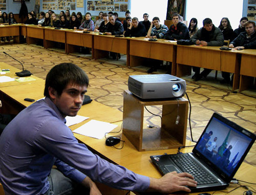 Students of the Adyg State University at the conference, Maikop, 2011. Courtesy of www.adygnet.ru Students of the Adyg State University at the conference, Maikop, 2011. Courtesy of www.adygnet.ru