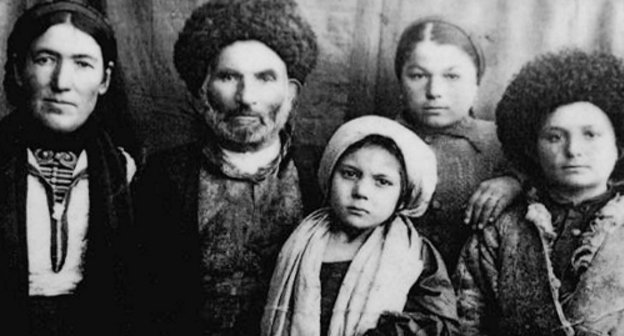 Aznor Osmanovic Bittirov with his family in exile, Kirghiz SSR, 1944. Courtesy of the Memorial museum of Victims of Repressions and Genocide of the Balkar People in 1944-1957 Aznor Osmanovic Bittirov with his family in exile, Kirghiz SSR, 1944. Courtesy of the Memorial museum of Victims of Repressions and Genocide of the Balkar People in 1944-1957