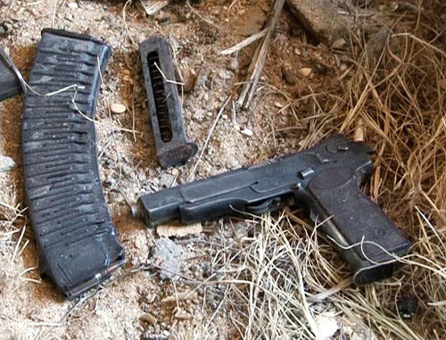 Arms found by special services in the place of a skirmish with militants, Dagestan, Makhachkala, May 15, 2012. Courtesy of http://nak.fsb.ru Arms found by special services in the place of a skirmish with militants, Dagestan, Makhachkala, May 15, 2012. Courtesy of http://nak.fsb.ru