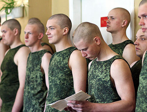 Conscripts. Courtesy of the press service of the Southern Military District Conscripts. Courtesy of the press service of the Southern Military District