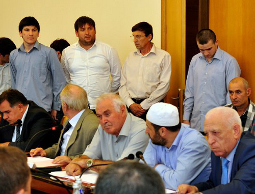 Applicants to the adaptation commission wait for the decision, Dagestan, Makhachkala, September 26, 2012. Photo by Sergey Rasulov Applicants to the adaptation commission wait for the decision, Dagestan, Makhachkala, September 26, 2012. Photo by Sergey Rasulov