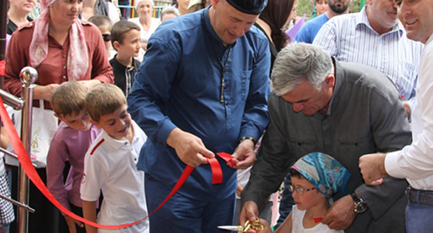 Opening a kindergarten in Itum-Kali, Chechnya. Courtesy of http://itum-kali.com Opening a kindergarten in Itum-Kali, Chechnya. Courtesy of http://itum-kali.com