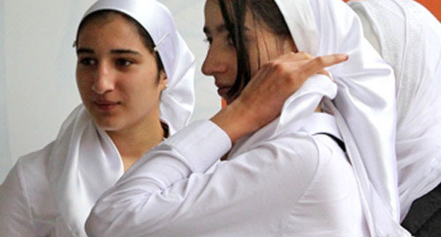 Girls-pupils of the high school girl school named after Hussein Isaev in the Itum-Kale District of Chechnya. Courtesy of the http://www.itumkali.com Girls-pupils of the high school girl school named after Hussein Isaev in the Itum-Kale District of Chechnya. Courtesy of the http://www.itumkali.com