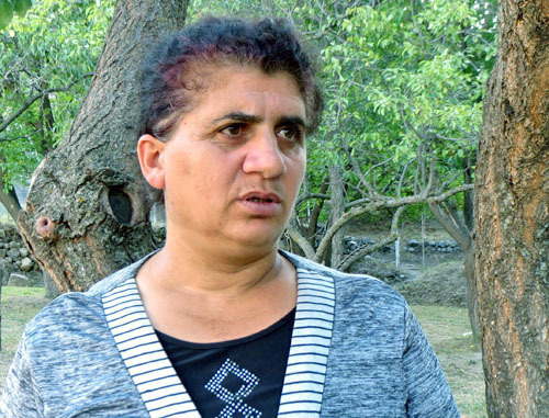 Narine Mirzoyan complains about being forced to live in the damaged house in Tsitsernavank. Kashatag District of Nagorno-Karabakh, September 13, 2013. Photo by Alvard Grigoryan for the "Caucasian Knot" Narine Mirzoyan complains about being forced to live in the damaged house in Tsitsernavank. Kashatag District of Nagorno-Karabakh, September 13, 2013. Photo by Alvard Grigoryan for the "Caucasian Knot"