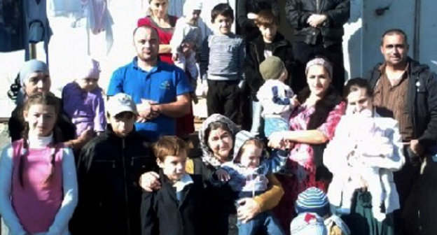 Forced migrants from the Prigorodny District of North Ossetia-Alania and Chechnya, settlers of the barrack in Yandare. October, 2013. Photo courtesy of the local inhabitants Forced migrants from the Prigorodny District of North Ossetia-Alania and Chechnya, settlers of the barrack in Yandare. October, 2013. Photo courtesy of the local inhabitants