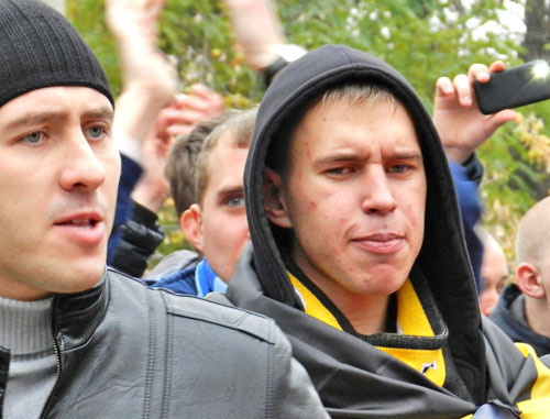 Participants of "Russian March" in Volgograd. October 4, 2013. Photo by Tatyana Filimonova for the "Caucasian Knot" Participants of "Russian March" in Volgograd. October 4, 2013. Photo by Tatyana Filimonova for the "Caucasian Knot"