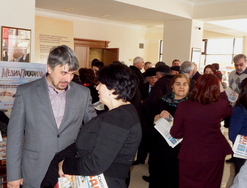 Participants of media festival in Dagestan. Makhachkala, December 10, 2013. Photo by Timur Isaev for the ‘Caucasian Knot’. Participants of media festival in Dagestan. Makhachkala, December 10, 2013. Photo by Timur Isaev for the ‘Caucasian Knot’.