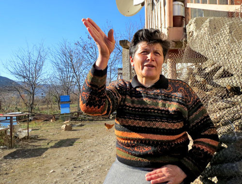 Resident of Djivani village Karine Arutyunyan. Nagorno-Karabakh, December 5, 2013. Photo by Alvard Grigoryan for the "Caucasian Knot" Resident of Djivani village Karine Arutyunyan. Nagorno-Karabakh, December 5, 2013. Photo by Alvard Grigoryan for the "Caucasian Knot"