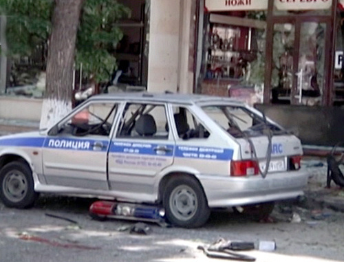 After the terror act committed on May 23, 2012, in Makhachkala. Photo by NAC, http://nac.gov.ru/ After the terror act committed on May 23, 2012, in Makhachkala. Photo by NAC, http://nac.gov.ru/