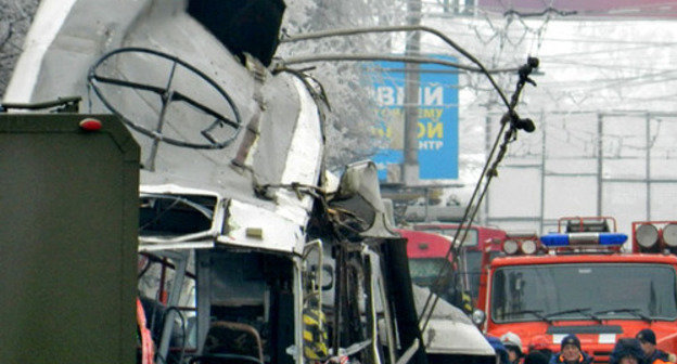 At the place of the terror act in a trolleybus in Volgograd. Volgograd, December 30, 2013. Photo by Tatyana Filimonova for the "Caucasian Knot" At the place of the terror act in a trolleybus in Volgograd. Volgograd, December 30, 2013. Photo by Tatyana Filimonova for the "Caucasian Knot"