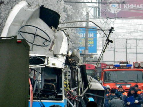 At the place of the terror act in a trolleybus in Volgograd. Volgograd, December 30, 2013. Photo by Tatyana Filimonova for the "Caucasian Knot" At the place of the terror act in a trolleybus in Volgograd. Volgograd, December 30, 2013. Photo by Tatyana Filimonova for the "Caucasian Knot"