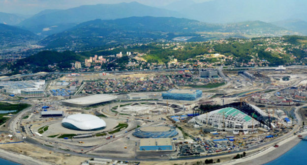 Sochi, panorama of the Olympic objects in Imeretin Valley, 2013. Photo: sc-os.ru Sochi, panorama of the Olympic objects in Imeretin Valley, 2013. Photo: sc-os.ru