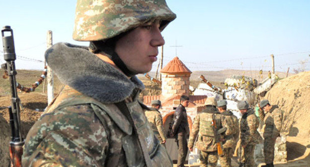 Senior sergeant Saak Melkonyan at the front line. Martuninsky District of Nagorno-Karabakh, December 30, 2013. Photo by Alvard Grigoryan for the "Caucasian Knot" Senior sergeant Saak Melkonyan at the front line. Martuninsky District of Nagorno-Karabakh, December 30, 2013. Photo by Alvard Grigoryan for the "Caucasian Knot"