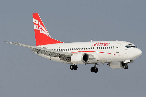 Airplane "Boeing 737-500" of the Georgian airline "Airzena Georgian Airlines". Photo by Konstantin Nikiforov, http://commons.wikimedia.org/wiki/File:Airzena_Boeing_737-500_Nikiforov.jpg Airplane "Boeing 737-500" of the Georgian airline "Airzena Georgian Airlines". Photo by Konstantin Nikiforov, http://commons.wikimedia.org/wiki/File:Airzena_Boeing_737-500_Nikiforov.jpg