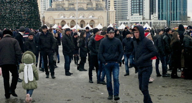In the centre of Grozny. 2013. Photo by the "Caucasian Knot" In the centre of Grozny. 2013. Photo by the "Caucasian Knot"