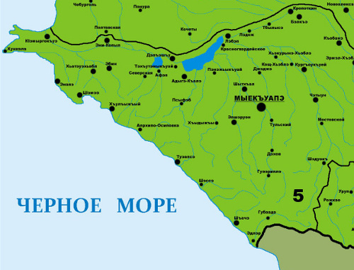 Fragment of a map where part of the Krasnodar Territory was included in the "Imarat Kavkaz" territory. Source: http://andry-astrakhkin.livejournal.com Fragment of a map where part of the Krasnodar Territory was included in the "Imarat Kavkaz" territory. Source: http://andry-astrakhkin.livejournal.com