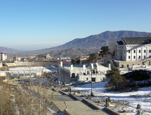 Nagorno-Karabakh, Stepanakert, view of the Central Stadium. January 14, 2013. Photo by Alvard Grigoryan for the "Caucasian Knot" Nagorno-Karabakh, Stepanakert, view of the Central Stadium. January 14, 2013. Photo by Alvard Grigoryan for the "Caucasian Knot"