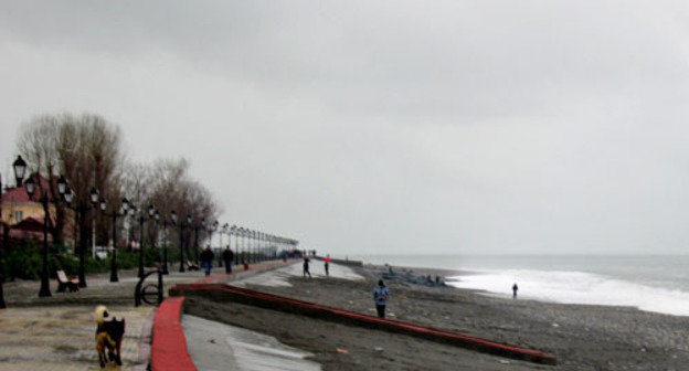 Embankment in the Imereti Lowland of Sochi after the storm. January 31, 2014. Photo by Svetlana Berestenyova Embankment in the Imereti Lowland of Sochi after the storm. January 31, 2014. Photo by Svetlana Berestenyova