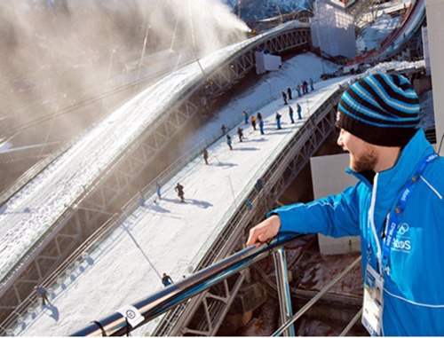Ski jumping competition at the Olympic Games in Sochi. February 9, 2014. Photo: Atos International, http://www.flickr.com/photos/tags/atosorigin Ski jumping competition at the Olympic Games in Sochi. February 9, 2014. Photo: Atos International, http://www.flickr.com/photos/tags/atosorigin