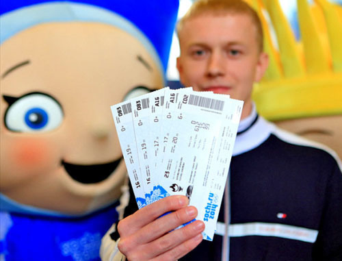 Tickets for the Olympic competitions. Photo http://www.krasnodar-region.com/ Tickets for the Olympic competitions. Photo http://www.krasnodar-region.com/