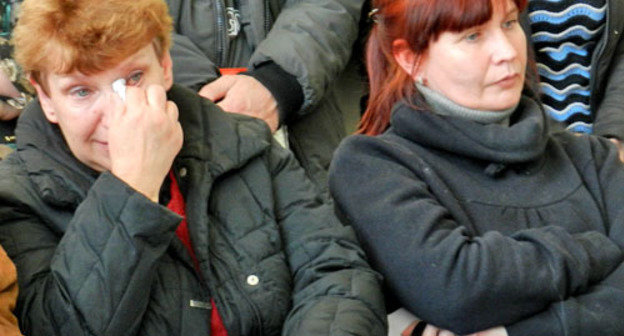 Participants of the hunger-strike Galina Akelyeva and Yelene Samoshina (to the right). Volgograd, February 3, 2014. Photo by Tatyana Filimonova for the "Caucasian Knot" Participants of the hunger-strike Galina Akelyeva and Yelene Samoshina (to the right). Volgograd, February 3, 2014. Photo by Tatyana Filimonova for the "Caucasian Knot"