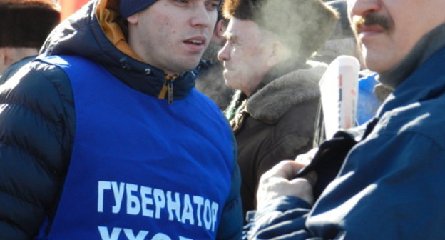 Participants of the rally demanding resignation of the Governor of the Volgograd Region Sergey Bozhenov. Volgograd, February 22, 2014. Photo by Tatiana Filimonova for the ‘Caucasian Knot’. Participants of the rally demanding resignation of the Governor of the Volgograd Region Sergey Bozhenov. Volgograd, February 22, 2014. Photo by Tatiana Filimonova for the ‘Caucasian Knot’.