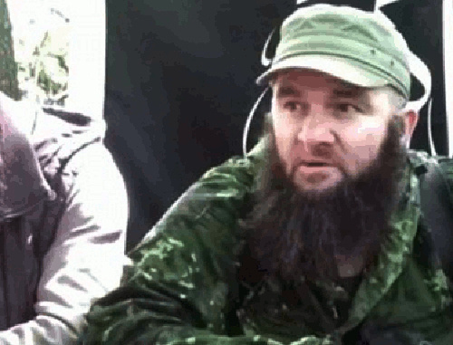 Dokku Umarov. Screenshot of a video message at Youtube Dokku Umarov. Screenshot of a video message at Youtube