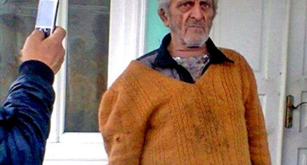 Mamikon Khodjoyan. Azerbaijan, January 28, 2014. Screenshot from video at www.youtube.com Mamikon Khodjoyan. Azerbaijan, January 28, 2014. Screenshot from video at www.youtube.com