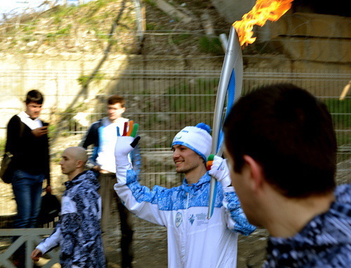 Final stage of the Paralympic torch relay. Sochi, March 6, 2014. Photo by Svetlana Kravchenko for the ‘Caucasian Knot’. Final stage of the Paralympic torch relay. Sochi, March 6, 2014. Photo by Svetlana Kravchenko for the ‘Caucasian Knot’.
