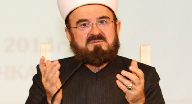 Sheykh Ali Al-Mukhiddin Karadagi at the international theological conference in Makhachkala, March 6, 2014. Photo by Ruslan Alibekov for the ‘Caucasian Knot’. Sheykh Ali Al-Mukhiddin Karadagi at the international theological conference in Makhachkala, March 6, 2014. Photo by Ruslan Alibekov for the ‘Caucasian Knot’.