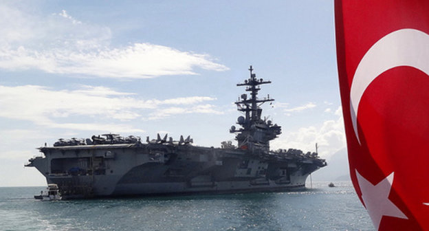 US Navy aircraft carrier "George Bush" in Antalya port of Turkey, March 9, 2014. Photo: U.S. Navy photo by Mass Communication Specialist 1st Class Eric S. Garst/Released, http://www.navy.mil/view_image.asp?id=172898 US Navy aircraft carrier "George Bush" in Antalya port of Turkey, March 9, 2014. Photo: U.S. Navy photo by Mass Communication Specialist 1st Class Eric S. Garst/Released, http://www.navy.mil/view_image.asp?id=172898