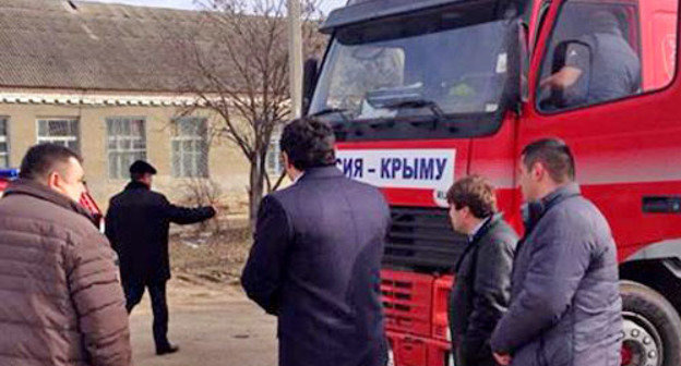 Truck with humanitarian aid, collected for residents of the Crimea, Dagestan, March 2014. Photo by Tamerlan Magomedov. Truck with humanitarian aid, collected for residents of the Crimea, Dagestan, March 2014. Photo by Tamerlan Magomedov.