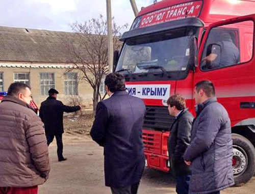 Truck with humanitarian aid, collected for residents of the Crimea, Dagestan, March 2014. Photo by Tamerlan Magomedov. Truck with humanitarian aid, collected for residents of the Crimea, Dagestan, March 2014. Photo by Tamerlan Magomedov.