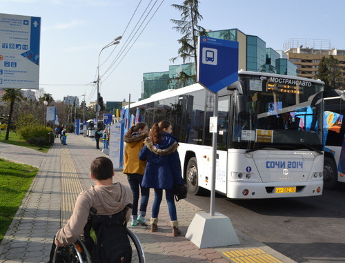 In the streets of Sochi during Palalympic Games, March 9, 2014. Photo by Svetlana Kravchenko for the ‘Caucasian Knot’. In the streets of Sochi during Palalympic Games, March 9, 2014. Photo by Svetlana Kravchenko for the ‘Caucasian Knot’.