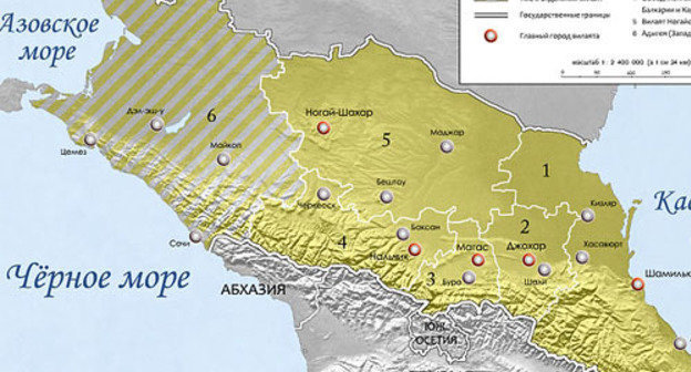 Map of "Imarat Kavkaz". Photo: Alfer1002, http://commons.wikimedia.org/ Map of "Imarat Kavkaz". Photo: Alfer1002, http://commons.wikimedia.org/