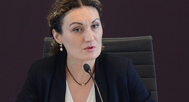 Ketevan Tsikhelashvili, Georgian Deputy Minister for Reintegration. Photo: Office of the State Minister for Reconciliation and Civic Equality, https://www.facebook.com/SMRCEgeorgia Ketevan Tsikhelashvili, Georgian Deputy Minister for Reintegration. Photo: Office of the State Minister for Reconciliation and Civic Equality, https://www.facebook.com/SMRCEgeorgia
