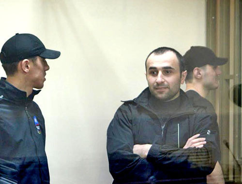 The defendants Magomed Daurbekov, Khizar Daurbekov and Yusup Dzangiev (to the right) during the announcement of the verdict by the North-Caucasian District Military Court. Rostov-on-Don, April 8, 2014. Photo by Oleg Pchelov for the "Caucasian Knot" The defendants Magomed Daurbekov, Khizar Daurbekov and Yusup Dzangiev (to the right) during the announcement of the verdict by the North-Caucasian District Military Court. Rostov-on-Don, April 8, 2014. Photo by Oleg Pchelov for the "Caucasian Knot"