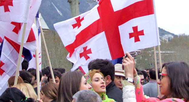 The action "We Choose Europe". Tbilisi, April 13, 2014. Photo by Edita Badasyan for the "Caucasian Knot" The action "We Choose Europe". Tbilisi, April 13, 2014. Photo by Edita Badasyan for the "Caucasian Knot"