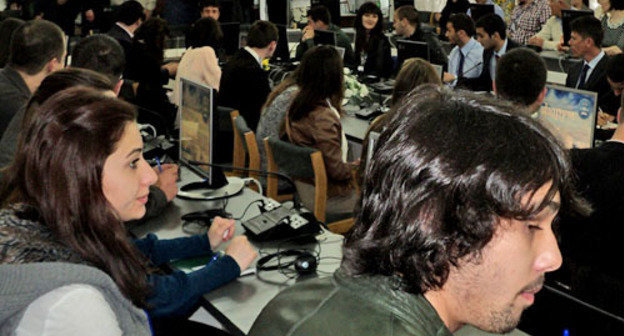Participants of the Circassian Youth Forum. Nalchik, April 21, 2014. Photo by Luiza Orazaeva for the "Caucasian Knot" Participants of the Circassian Youth Forum. Nalchik, April 21, 2014. Photo by Luiza Orazaeva for the "Caucasian Knot"