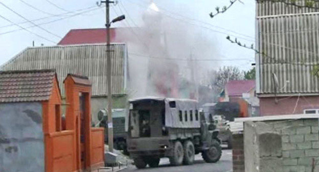 Special operation in the township of Svoboda of Khasavyurt. April 24, 2014. Photo http://nac.gov.ru/ Special operation in the township of Svoboda of Khasavyurt. April 24, 2014. Photo http://nac.gov.ru/