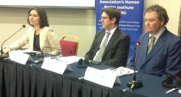 Presentation of the report "Azerbaijan: freedom of expression on trial" prepared by the IBAHRI mission. Baku, May 2, 2014. Photo by IBAHRI, https://twitter.com/IBAHRI/status/462138359142293504/photo/1 Presentation of the report "Azerbaijan: freedom of expression on trial" prepared by the IBAHRI mission. Baku, May 2, 2014. Photo by IBAHRI, https://twitter.com/IBAHRI/status/462138359142293504/photo/1
