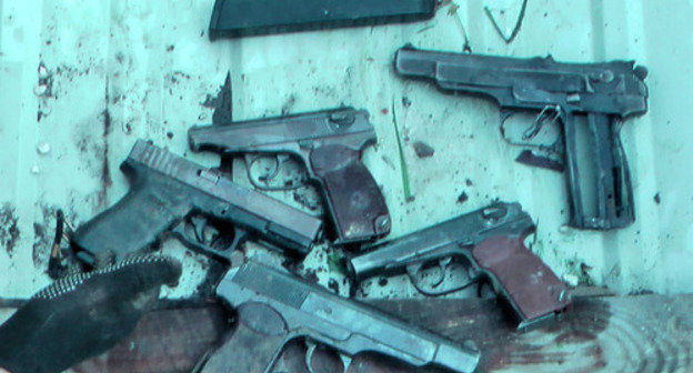 Ammunition found during the special operation in the village of Sagopshi. Ingushetia, May 24, 2014. Photo by the press service of the Federal Security Service of the Republic of Ingushetia Ammunition found during the special operation in the village of Sagopshi. Ingushetia, May 24, 2014. Photo by the press service of the Federal Security Service of the Republic of Ingushetia