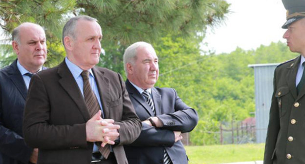 Alexander Ankvab (in the front) visiting Special Purpose Centre of National Security Council. Abkhazia, May 24, 2014. Photo: Information and Public Communications Department for the President of Abkhazia. Alexander Ankvab (in the front) visiting Special Purpose Centre of National Security Council. Abkhazia, May 24, 2014. Photo: Information and Public Communications Department for the President of Abkhazia.