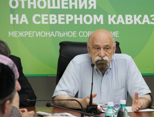 Interregional conference "Human rights and international relations in Northern Caucasus". On the photo is a member of "Moscow Helsinki Group" Valery Borschev, Pyatigorsk, May 24, 2013. Photo by Magomed Tuayev for the ‘Caucasian Knot’. Interregional conference "Human rights and international relations in Northern Caucasus". On the photo is a member of "Moscow Helsinki Group" Valery Borschev, Pyatigorsk, May 24, 2013. Photo by Magomed Tuayev for the ‘Caucasian Knot’.