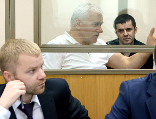Said Amirov (to the left) and Yusup Djaparov, defence is in the front of the courtroom. Rostov-on-Don, May 13, 2014. Photo by Oleg Pchelov for the "Caucasian Knot" Said Amirov (to the left) and Yusup Djaparov, defence is in the front of the courtroom. Rostov-on-Don, May 13, 2014. Photo by Oleg Pchelov for the "Caucasian Knot"