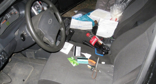 Salon of the car after the search. Photo by MIA press-service, 26.mvd.ru Salon of the car after the search. Photo by MIA press-service, 26.mvd.ru